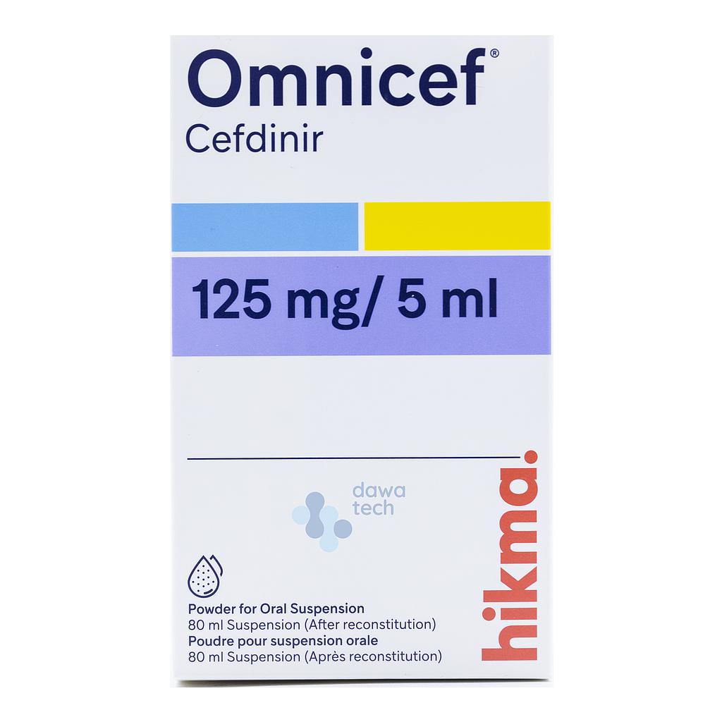 OMNICEF 125 MG SUSP 80ML