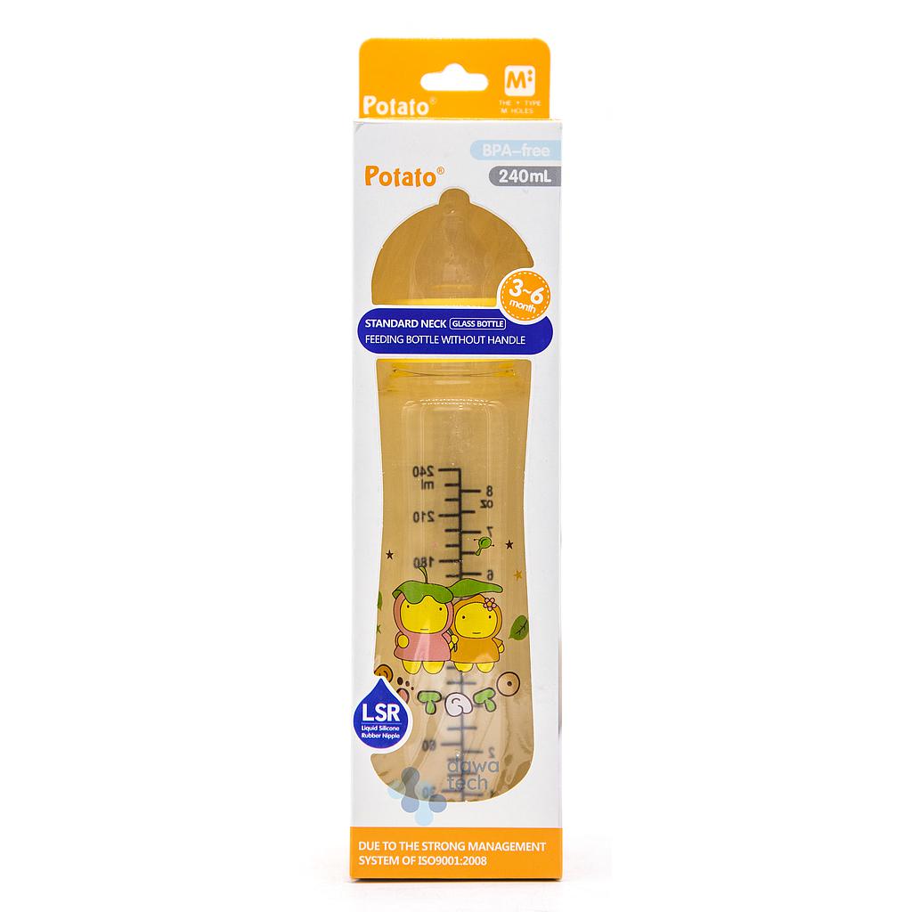 Potato 240 mL رضاعة زجاج عادية 259