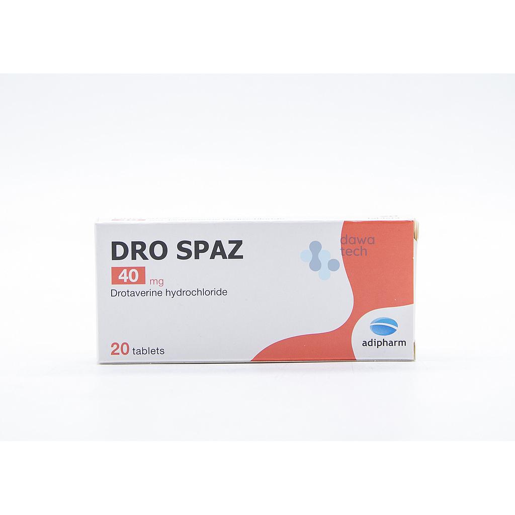 DRO SPAZ 40MG 20 TAB