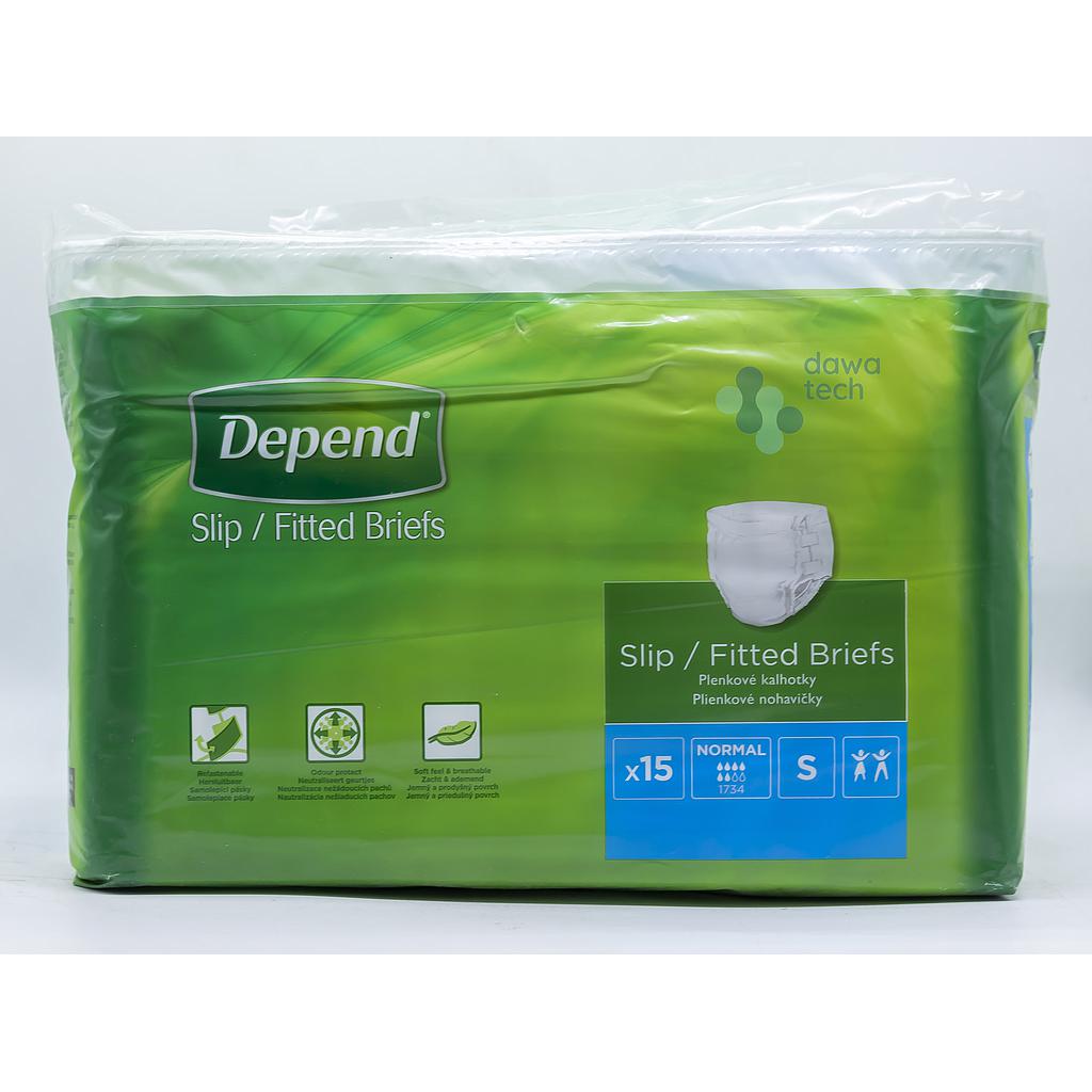 DEPEND SLIP/FITTED BRIEF  S