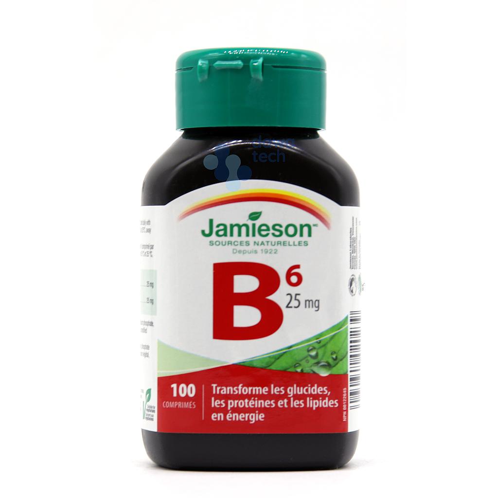 JAMIESON VIT B6 25MG 100TAB